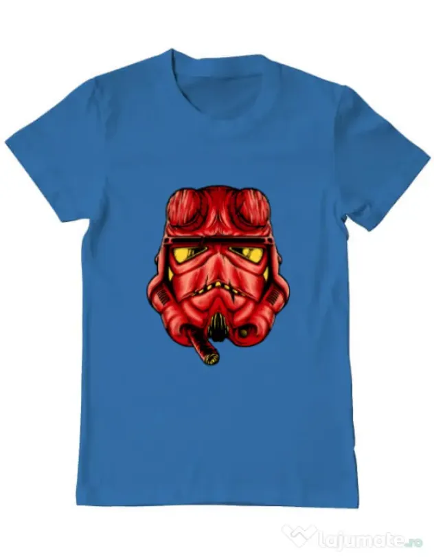 Tricou ADLER barbat Helltrooperboy Albastru azuriu