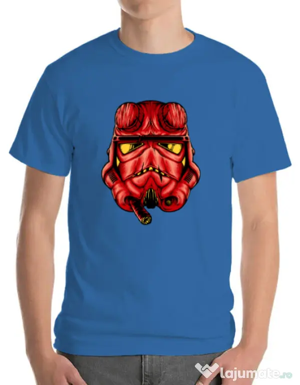 Tricou ADLER barbat Helltrooperboy Albastru azuriu
