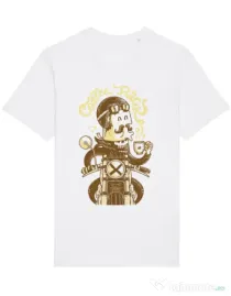 Tricou STANLEY STELLA barbat Coffee Racer Alb