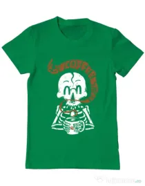 Tricou ADLER barbat Its Coffee Time Verde mediu
