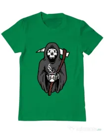 Tricou ADLER barbat Coffee Reaper Verde mediu