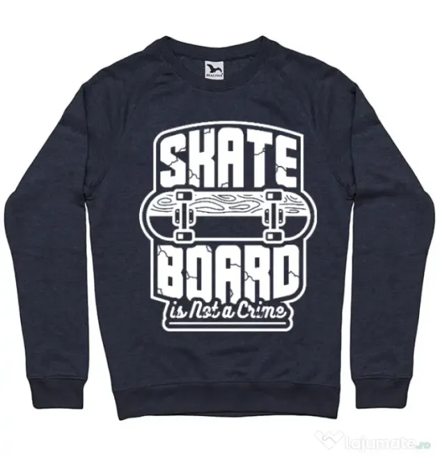 Bluza ADLER barbat Skate Board Denim inchis