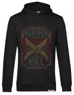 Hoodie barbat cu gluga Hard To Kill Negru