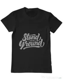 Tricou ADLER barbat Stand Your Ground Negru