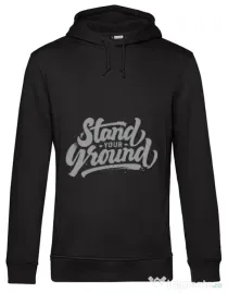 Hoodie barbat cu gluga Stand Your Ground Negru