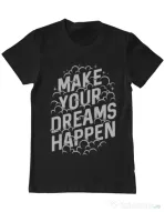 Tricou ADLER barbat Make your dreams happen Negru
