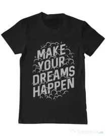 Tricou ADLER barbat Make your dreams happen Negru