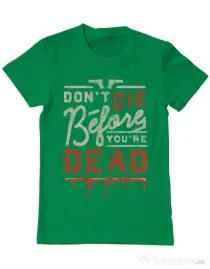 Tricou ADLER barbat Dont die Verde mediu
