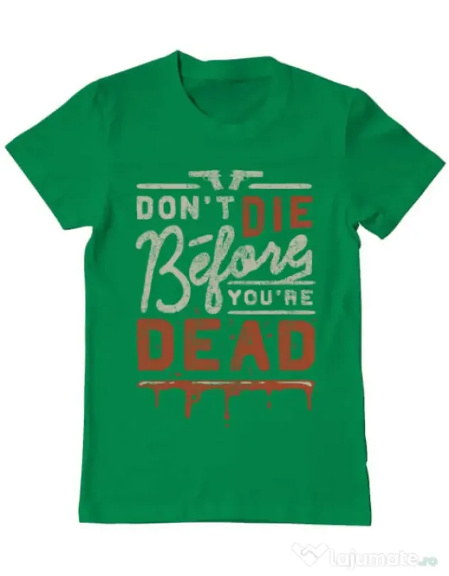 Tricou ADLER barbat Dont die Verde mediu