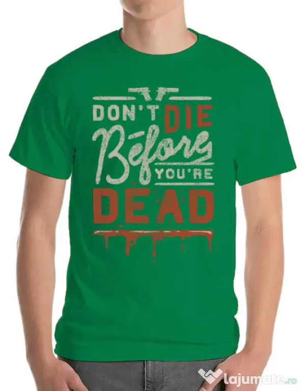 Tricou ADLER barbat Dont die Verde mediu