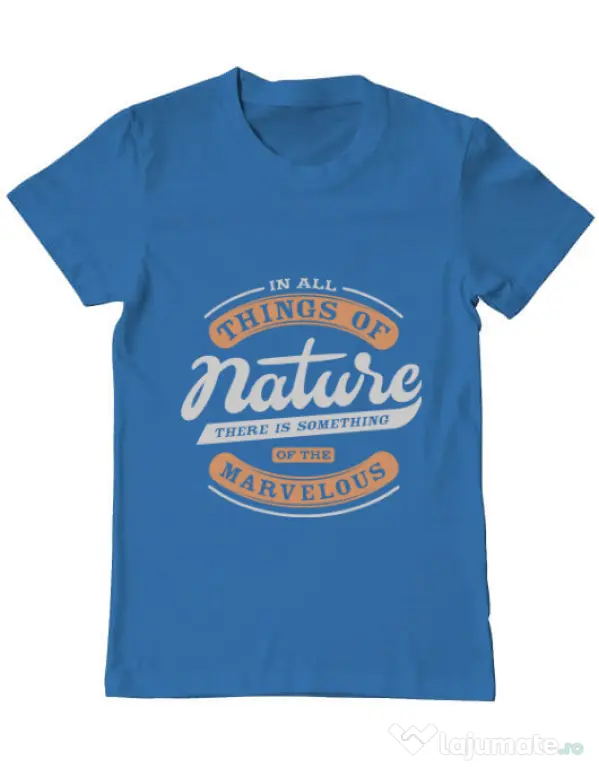 Tricou ADLER barbat Nature Albastru azuriu