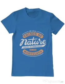 Tricou ADLER barbat Nature Albastru azuriu