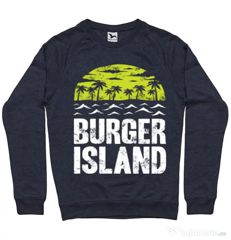 Bluza ADLER barbat Burger island Denim inchis