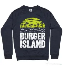 Bluza ADLER barbat Burger island Denim inchis