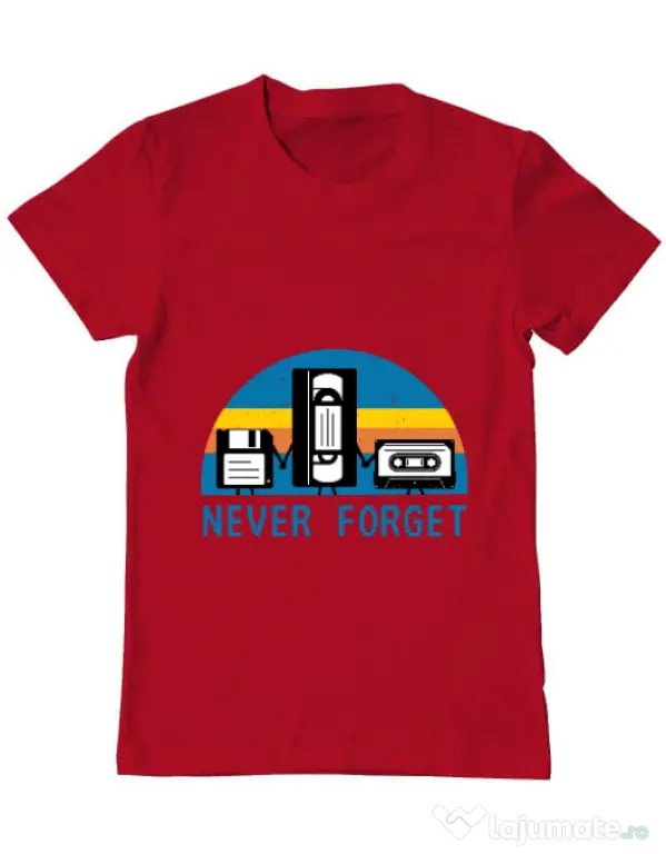 Tricou ADLER barbat Never forget Rosu