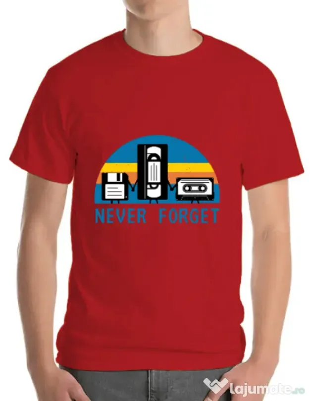 Tricou ADLER barbat Never forget Rosu
