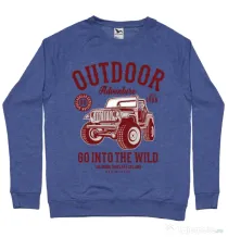 Bluza ADLER barbat Outdoor Adventure Albastru melanj