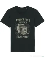 Tricou STANLEY STELLA barbat Replace Fear Negru