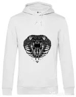 Hoodie barbat cu gluga Viper Alb