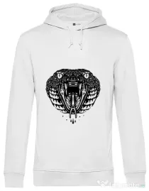 Hoodie barbat cu gluga Viper Alb