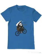 Tricou ADLER barbat Back to Boo Albastru azuriu