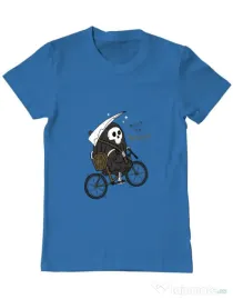 Tricou ADLER barbat Back to Boo Albastru azuriu
