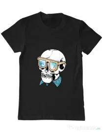 Tricou ADLER barbat Skull Holiday Negru