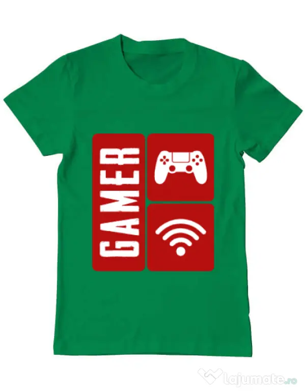 Tricou ADLER barbat Gamer Verde mediu