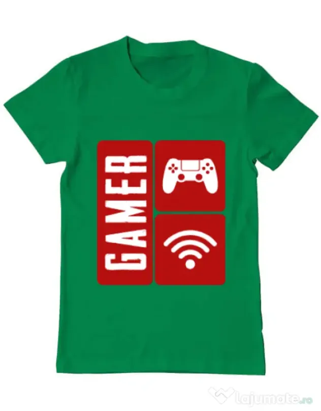 Tricou ADLER barbat Gamer Verde mediu