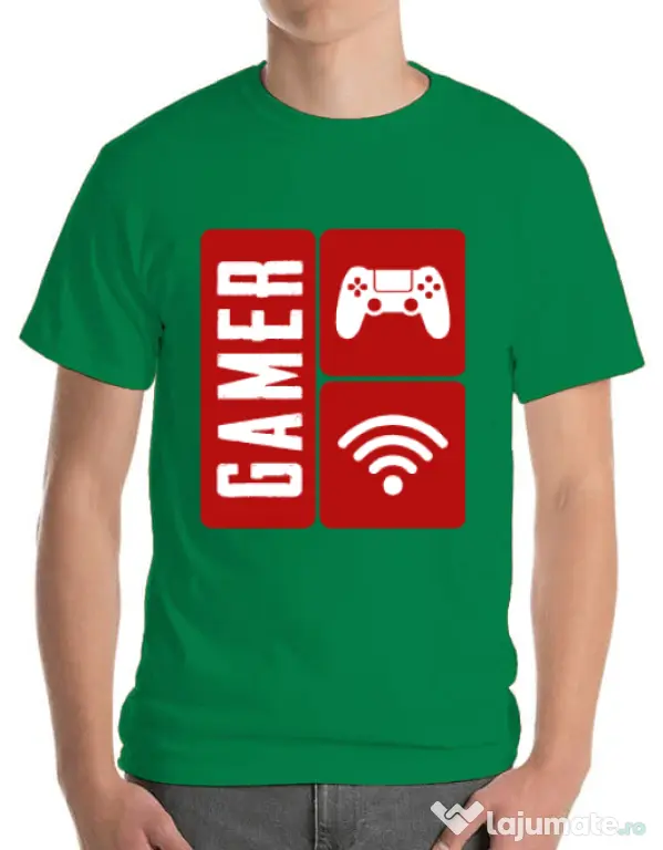 Tricou ADLER barbat Gamer Verde mediu