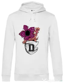 Hoodie barbat cu gluga Free hugs Alb
