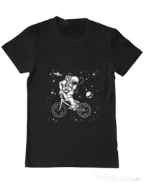 Tricou ADLER barbat Astronaut Bmx Negru