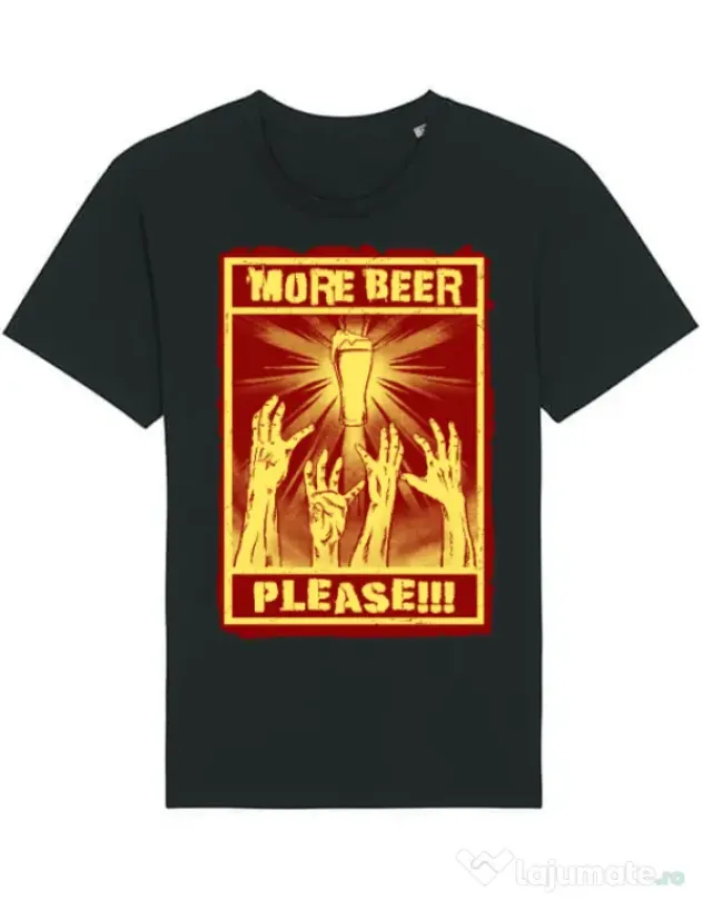 Tricou STANLEY STELLA barbat Thirsty zombies Negru
