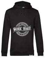 Hoodie barbat cu gluga Work Hard Negru