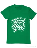 Tricou ADLER barbat Focus On The Good Verde mediu