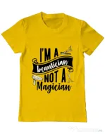 Tricou ADLER barbat Beautician Galben