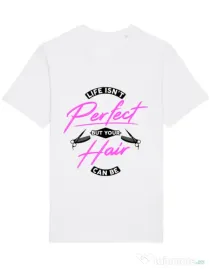 Tricou STANLEY STELLA barbat Life isnt perfect Alb