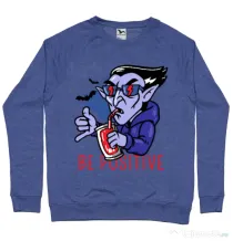 Bluza ADLER barbat Be positive Albastru melanj