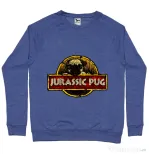 Bluza ADLER barbat Jurassic Pug Albastru melanj
