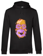 Hoodie barbat cu gluga Homer Donut Negru