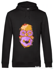 Hoodie barbat cu gluga Homer Donut Negru