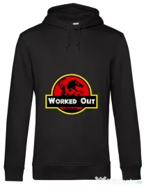 Hoodie barbat cu gluga Worked Out Negru