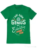 Tricou ADLER barbat Born Genius Verde mediu