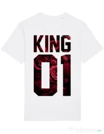 Tricou STANLEY STELLA barbat Flower king Alb