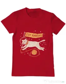 Tricou ADLER barbat Stay Furrious Rosu