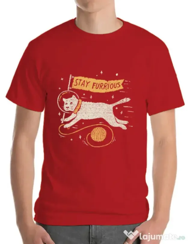 Tricou ADLER barbat Stay Furrious Rosu