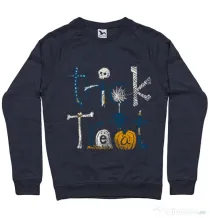Bluza ADLER barbat Trick or Treat Denim inchis