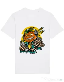 Tricou STANLEY STELLA barbat Pumpkin Music Alb