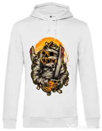 Hoodie barbat cu gluga Mumpkin Alb