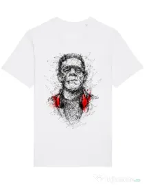 Tricou STANLEY STELLA barbat Frankenscratch Alb